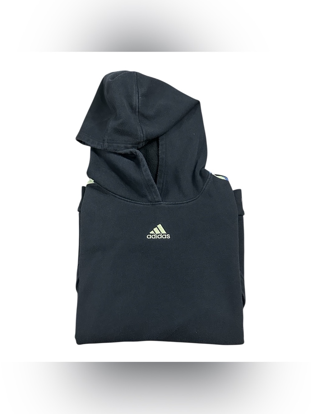 Adidas Youth XL 18/20 Black Fleece Hoodie Camo 3 Stripe Pullover Sweatshirt